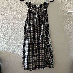 Plaid Maxi Skirt
